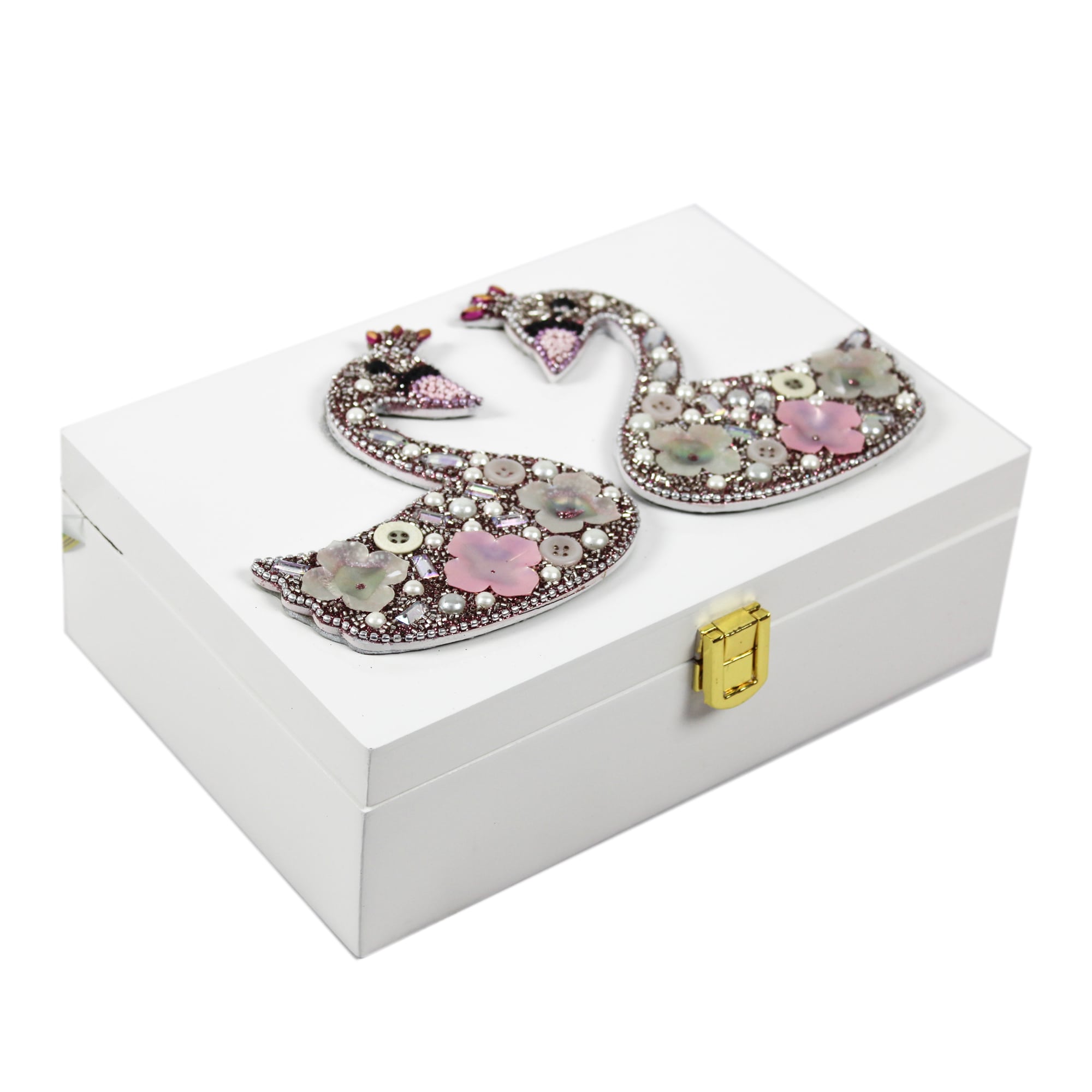 Multicolored Swan Design Multipurpose Storage Box for Kids